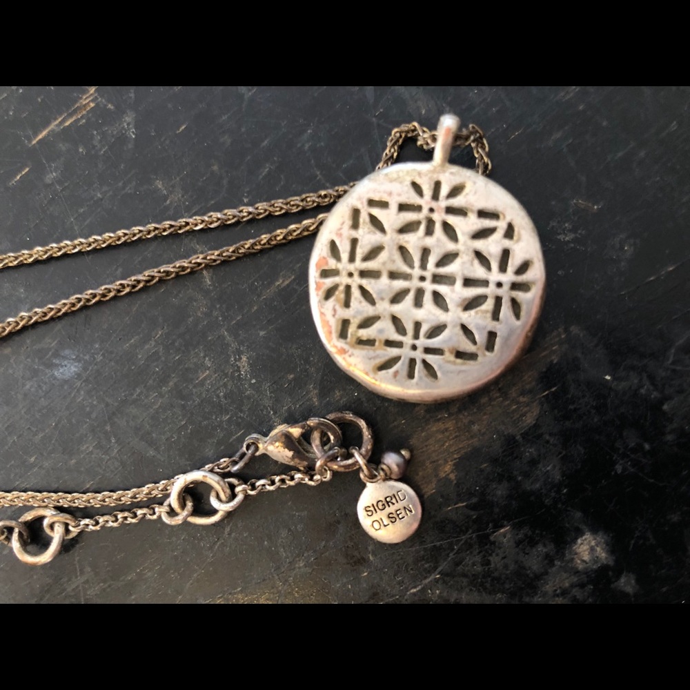 Sigrid Olsen druzy silver necklace